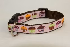 Cupcakes on Light Pink - 1" Collar