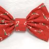 Candy Canes on Red - Bow Tie