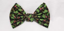 Holly on Black - Bow Tie