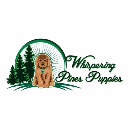 Whispering Pines Puppies logo